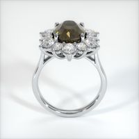 5.69 Ct. Greenish Brown Sapphire Ring, 18K White Gold 3
